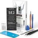 Battery for iPhone SE2020, 2250mAh High Capacity Li-Polymer Rechargeable Battery Replacement for iPhone SE2 with Full Remove Tool Kit and Adhesive