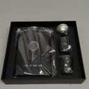 Weddingstar 6 oz Stainless Steel Hip Flask Gift Box Set Black - Non-Customizable