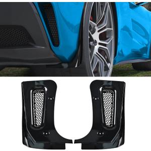 BILLFARO Extended Rear Splash Guards Mud Flaps,ABS Plastic Wheels Rock Guards Mudflap Fender Mudguard Mud Guards Protector ﻿Accessories for Corvette C8 Z06 2023+ for C8 ERay 2024+