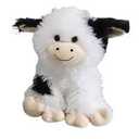 14" Fluffy Cow Plush