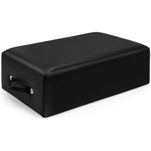 Pilates Sitting Box 26 x 15 x 9.5 Inch Pilates Reformer Box Accessories for Women Stamina Strength Balance Flexibility Home Gym Exercise Workout Equipment Supply for All Reformers, Black