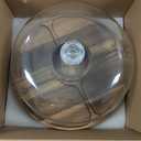 Cake Stand with Lid, Multi-Functional 12in Round Cake Holder, Acacia Wood 2-in-1 Dessert Table Display Set, Charcuterie Board for Cheese ,Fruit Platter, Large Acrylic Cake Dome Cover