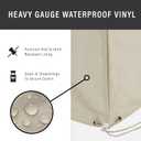 Crosley Furniture Patio Furniture Covers, Waterproof 3-Piece Cover Set for Outdoor Chairs and Sofa, Tan
