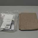 LAMIT 100% Blackout Natural Linen Curtains, 63 Inches Linen Textured Thermal Bedroom Curtains Back Tab and Rod Pocket Neutral Panels with White Liner for Farmhouse, 2 Panels, 52 x 63 Inch, Taupe