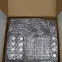 8 Pack Solar Wall Lights for Outside 6000K Cold Solar Fence Lights Up and Down LED Autumn Outdoor Decorative Waterproof Lamps Dusk to Dawn LED Lighting Wall Sconces for Outside Deck Garage