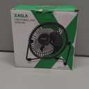 xasla 4 Inch Small USB Desk Fan, Mini Quiet Fan with Metal Construction & Strong Airflow & 360Adjustable Tilt Angle, Personal Cooling Fan for Desktop Office (Black)