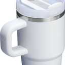 STANLEY Quencher H2.0 Tumbler with Handle and Straw 20 oz | Flowstate 3-Position Lid | Cup Holder Compatible for Travel | Insulated Stainless Steel Cup | BPA-Free | Frost