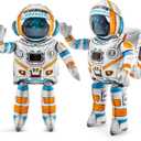 2 Pack 53 Inch 4d Standing Inflatable Spaceman Astronaut Balloons, Large Inflatable Astronaut Toys Outer Space Balloon Party Decorations for Galaxy Planet Theme Birthday Party Supplies