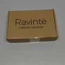 Ravinte 30 Pack Matte Black Round Zinc Cabinet Knobs for Kitchen Bathroom Closet Dresser Cabinets