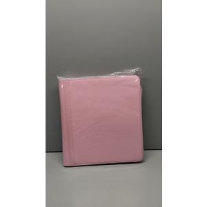 EYROZILL Zippered Leather 3 Ring Binder Organizer with Pockets  Business Portfolio Folder with Card Slots, Phone Holder, Pen Loop (Pink) (1 IN)