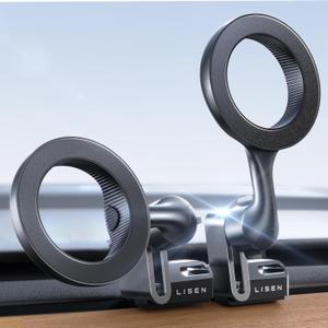 LISEN for Tesla Phone Mount, MagSafe Car Mount [Never Block] for Model 3 Y Accessories, Phone Holder Fits iPhone 16 Pro Max Plus 15 14 [NOT FIT 2024 Model 3 Y]