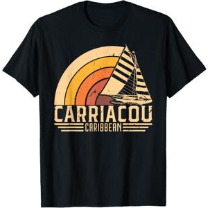 Vintage Carriacou Caribbean Sailing T-Shirt T-Shirt, Small