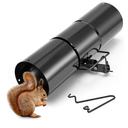 Qualirey Tube Squirrel Trap Rust Resistant Trap 4.5'' in Diameter with a Setting Tongs for Backyards Patios Gardens, Safe and Effective Pest Control Commercial and Residential Use(1 Pcs, 15 Inch)