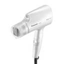 Panasonic nanoe Compact Hair Dryer with Oscillating Quick Dry Nozzle for HealthierLooking Hair, Folding Blow Dryer for Travel and Home, 3 Airflow Hairdryer Settings  EHNA2CW (White)