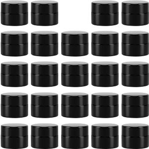 (24 Packs) Green Nexus 5g/5ml UV Protection Glass Jars for Lip Balm, Lotion, Oil, Cream & Cosmetics Enhanced Cap (24 Packs) Green Nexus 5g/5ml UV Protection Glass Jars for Lip Balm, Lotion, Oil, Cream & Cosmetics Enhanced Cap