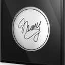 Silipull Drum Head Display Frame Wall Mount Wooden Drum Head Display Case Cabinet W/98% UV Acrylic Door Lockable Rack Storage Shadow Box for Collection Musician Collector Memorabilia(10" Drumhead)