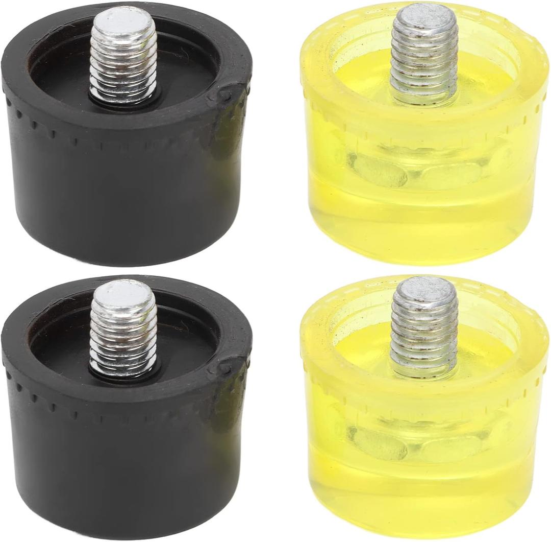 Rubber Striking Head Mallet Accessories Rubber Hammer for Installation Rubber Striking Head Hammer Replacement Tips Set (35mm)