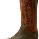 Ariat Men's Futurity Time Western Boot (10 Narrow, Copper Crunch/Olive Roughout)