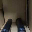 Amazon Basics Room Darkening Double Curtain Rod, 48" to 88", Black, Easy to Install