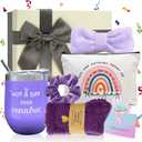 Gifts for Her - 7 Pcs Warm-hearted Birthday Gifts for Women, Self Care Gift Set for Women, Happy Birthday Present for Mom, Best Friend, Anniversary, Girlfriend, Sister, Purple