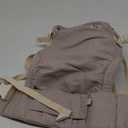 Baby Tula Linen Panel Free-to-Grow Baby Carrier - Adjustable, Comfortable, Newborn to Toddler Carrier - Ergonomic Fit for 7lbs to 45lbs - Plant-Based Fabric - Back & Front Carry Options - Sand (Tan)