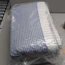 Andency King Size Quilt Set Misty Blue, 3 Pieces Summer Ultra Soft Lightweight Bedspreads & Coverlets Set, Patchwork Striped Quilted Bedding Sets for All Seasons (1 Quilt, 2 Pillow Shams)