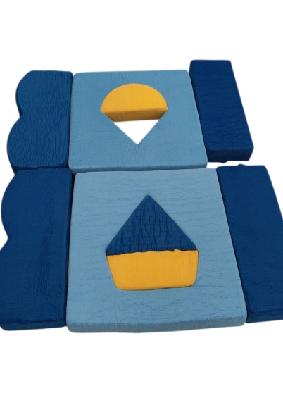 Soft Foam Blocks - Colorful Building Block Set - Foam Bricks for Sensory Play - Develop Fine Motor Skills