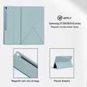 Magnetic Case for Samsung Galaxy Tab S10 FE Plus /S10 FE+ 13.1 Inch (2025) - Model SM-X626/SM-X620 Tablet with S-Pen Holder, Auto Wake/Sleep Smart Tablet Cover, Ice Blue