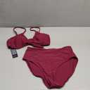 Blooming Jelly Women's High Waisted Bikini Sets Two Piece Swimsuit Sexy Bathing Suits, Large, Red 