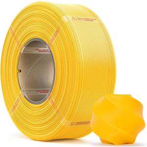 MarsWork PLA Filament 1.75mm PLA 3D Printer Filament(Refill),1kg Refill for Reusable Spools(2.2lbs),Premium Quality 3D Printing Filament for Bambu lab 3D Printers,Dark Yellow