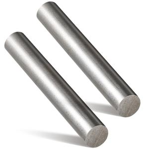 Gisafai 2 Pcs 3/4" Diameter Carbon Steel Round Rod Bar 6" Length Solid Hot Rolled A36 Mild Applied Gear Shaft DIY Models Metal Working for Machining Fabrication