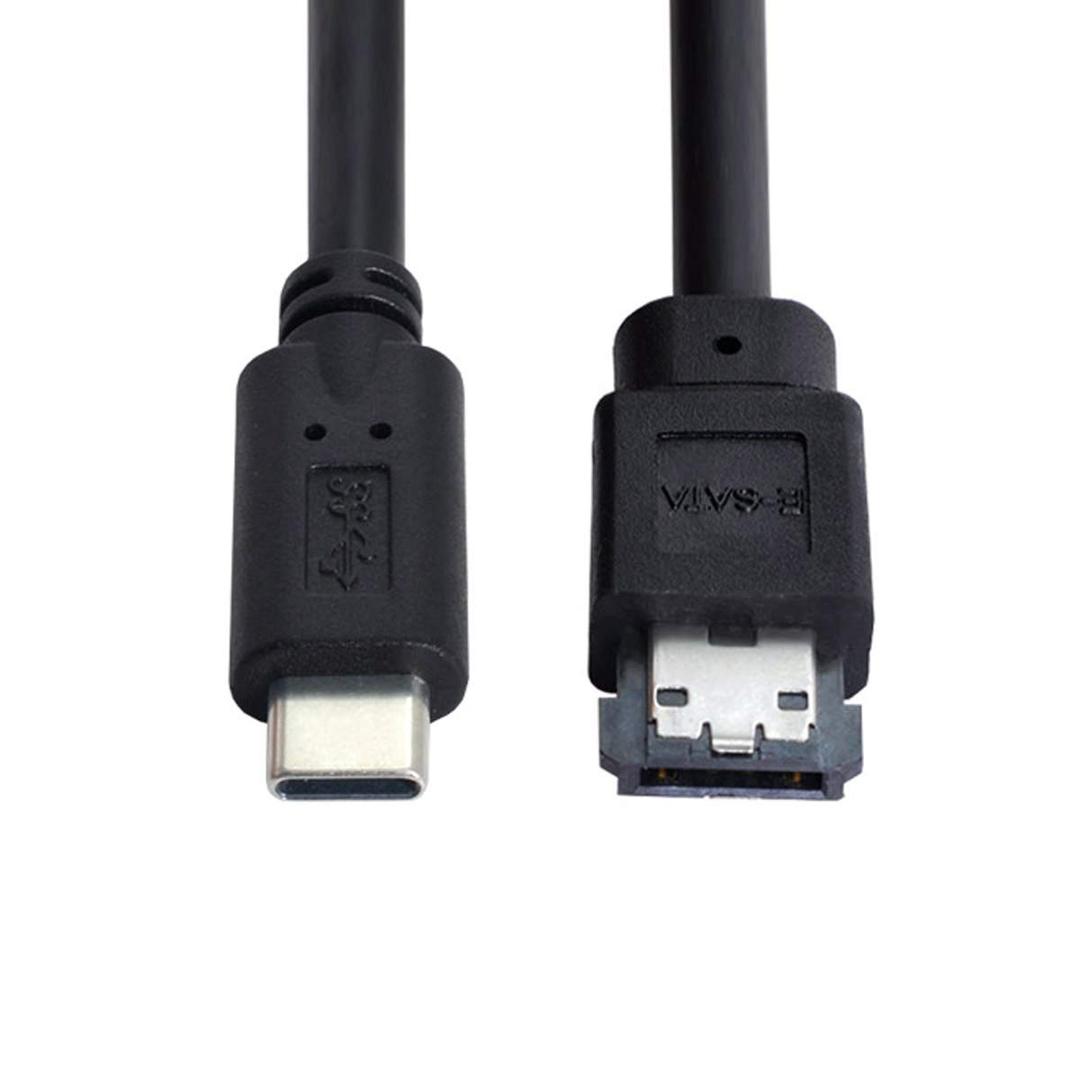 chenyang USB C to eSATA Cable for HDD/SSD/ODD 3.28FT/1.0M (One Way Transmission The USB Port Must be Connected to The Host)