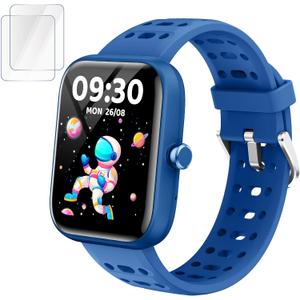 ENOMIR [2026 New Smart Watch for Kids - No APP No Phone Needed, 1.83" Fitness Tracker Watch for Kids with Sleep Monitor, Heart Rate, Step Counter, IP68 Waterproof (Blue, 1.83Inches)