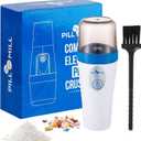Small Electric Pill Crusher Fine Powder by Pill Mill - Hospital Grade Pill Crusher for Elderly - Pill Grinder, Extremely Fine Powder - Electric Pill Grinder for Medicine, Pill Crusher for Pets (Regular)