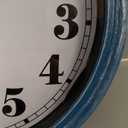 JENLYSTIME 12 Inch Retro Wall Clock Silent Non Ticking Battery Operated Movement Easy to Read Wall Clocks Decorate for Bedroom Living Room Kitchen Office(Blue)