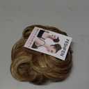 FESHFEN Messy Bun Hair Piece - Wavy Synthetic Chignon Scrunchies for Instant Volume, Elastic Bun Ponytail Hair Extensions Thick Hairpieces for Women, Brown & Blonde 1.50 oz