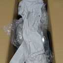 LANLONG Set of 2 Crystal Centerpieces for Tables Silver Metal Flower Vase Stand for Wedding Party Reception Home Decor