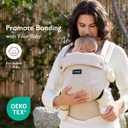 Momcozy Baby Carrier - Ergonomic, Cozy and Lightweight Carrier for 7-45lbs, Effortless to Put On, Ideal for Hands-Free Parenting, Enhanced Lumbar Support, Purehug for Infant to Toddler, Khaki