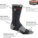 Darn Tough Hiker Boot Sock Full Cushion (Black, L)