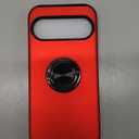 JAME for Google Pixel 9 Case/Google Pixel 9 Pro Case, Slim Fit Military Grade Shockproof Case for Pixel 9 with Ring Holder Kickstand Protective Phone Case for Google Pixel 9/9 Pro, Red