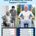 Lateral-Support Back Cushion for Wheelchair: Improve Posture Pressure, X-Large