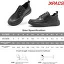 Men's Orthopedic Leather Dress Walking Shoes: Soft Business Hammer Toes Plantar Fasciitis Diabetic Formal Shoes, Cushion Arch Support Foot Hell Pain Relief Travel Golf Sneakers Black Size 11.5