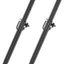 Rimous Heavy-Duty Speaker Pole for Subwoofer with Height Adjustable Subwoofer Pole Mounts Fits M20 Threaded Mount and 35mm Mount Speaker Extender with M20 to 35mm Adapter Load Capacity 121LBS, 2 Pack