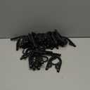 30 Pcs Travel Hangers Portable Foldable Travel Hanger Organizer, Plastic Cruise Essentials Clothes Drying Rack Folding Hangers for Camping Flying RV Europe Vacation Essentials Suitcase, Black