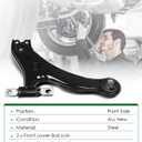 6pcs Set of Front Lower Control Arm Lower Ball Joint & Outer Tie Rod Ends for:-Toyota Camry 2007-2011, for:-Lexus ES350 2007-2012 2.4L 2.5L 3.5L Replace OE# K620334 K620333 K500044 K500043