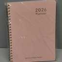 2026 Planner, Weekly and Monthly Calendar Academic Planner, Jan 2026 - Dec 2026, 8.5 x 11'', Planning Agenda Book for Desk Accessories and School Supplies - Letter Size (Pink)