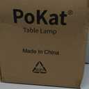 PoKat 23" Modern Ceramic Table Lamp Set of 2 for Living Room White Desk Lamps for Bedroom Farmhouse Bedside Nightstand Bedside Lamp End Table Lamps Beige