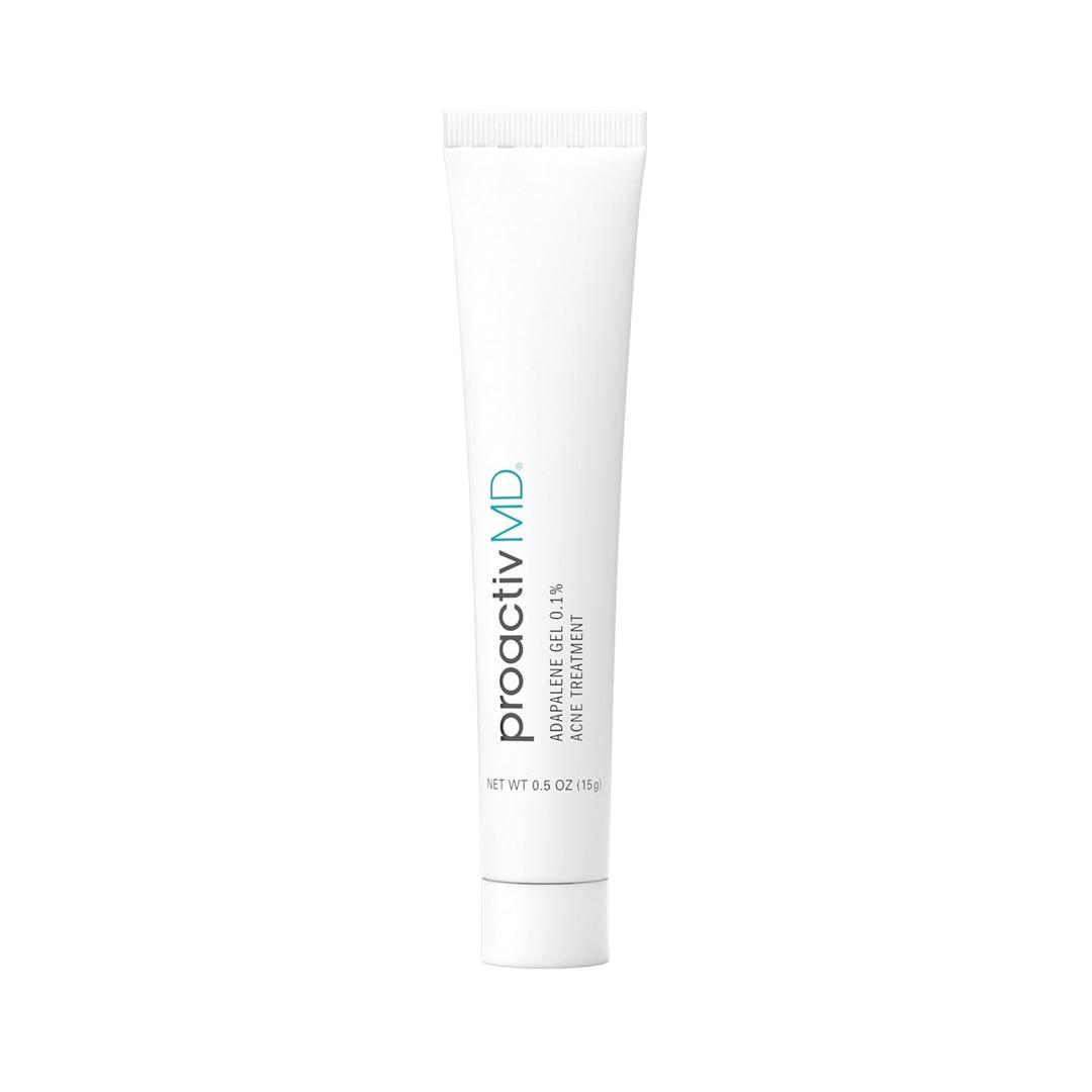 ProactivMD Adapalene Gel Acne Treatment, Paraben Free, Prescription Strength Retinoid For Face and Body Acne, .1% Solution, 0.5 Oz