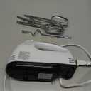 Electric Hand mixer - 7 Adjustable Speed 180W Handheld Mixer Electric Whisk with 5 Stainless Steel Accessories, Turbo Boost/Self-Control Speed + Eject Button Food Beater for Cakes Eggs (Off white)