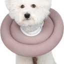 Comfortable Adjustable Soft Dog Cone Alternative After Surgery - Elizabethan Donut Collar for Cats, Medium & Small Dogs - Different Sizes (S(Neck Girth:3.1-9.4" Height:5.0-6.4"), PINK)